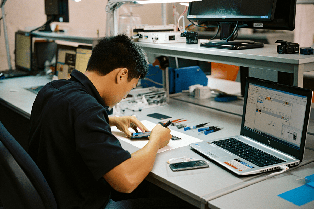 Процесс ремонта техники Iridium в iridium-servis